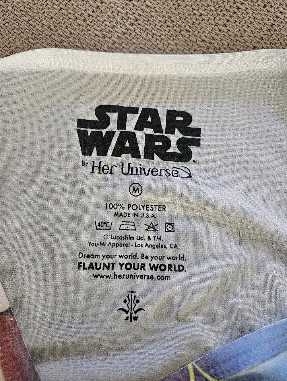 Her Universe Star Wars A New Hope Japanese Kanji Sleeveless Dress sz Med - Picture 3 of 3